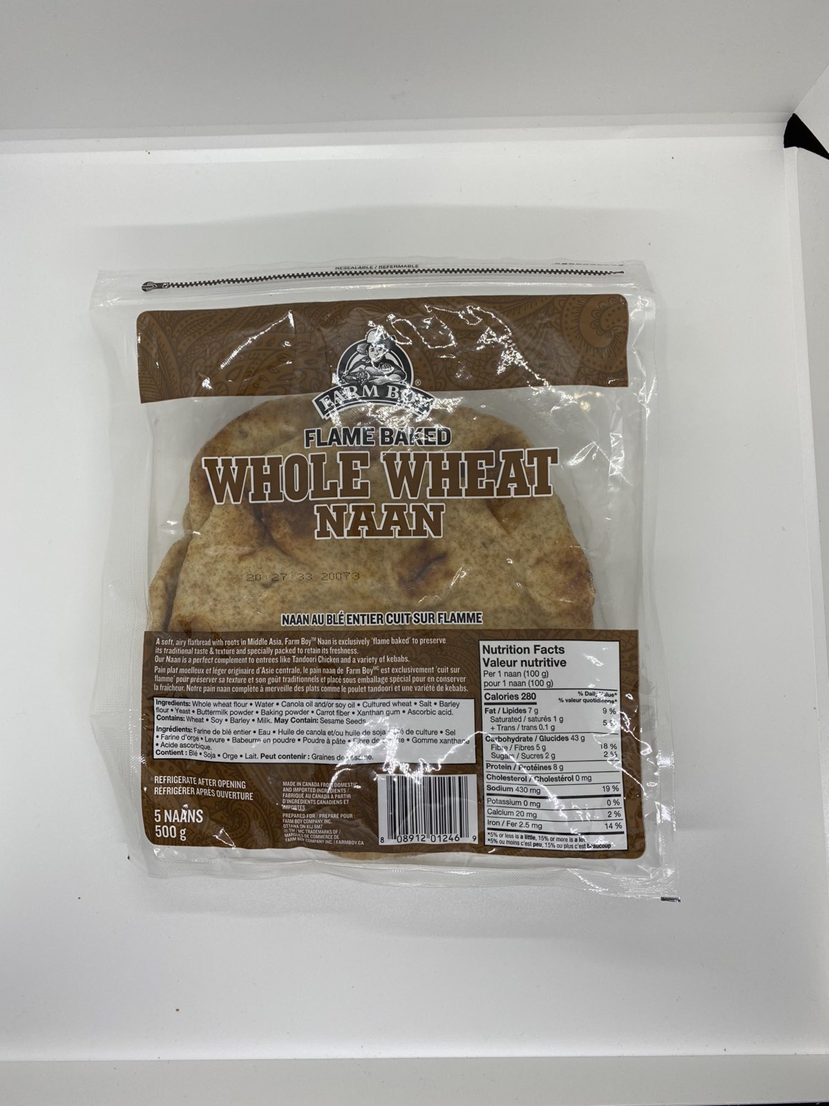 Farmboy Whole Wheat Naan